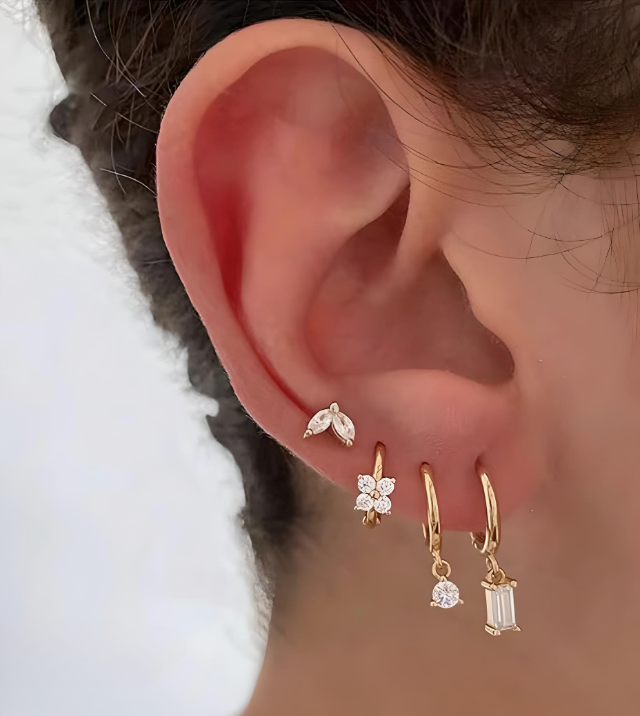 Crystal fashion earrings design