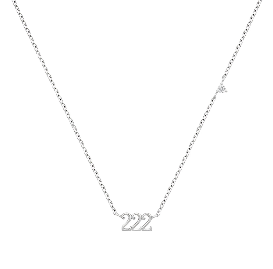 Dainty Angel Number Necklace