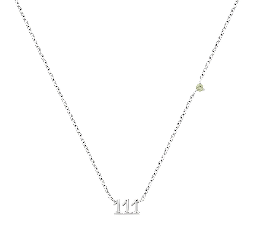 Dainty Angel Number Necklace